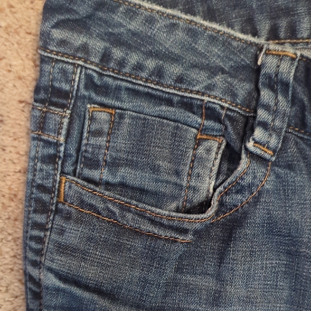 Calvin Klein Medium Wash‎ Flare Jeans Women's Size 14 Boho Retro - Picture 4 of 11